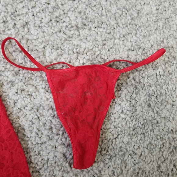 Victoria's Secret The Lacie set lingerie red Small - Picture 6 of 10